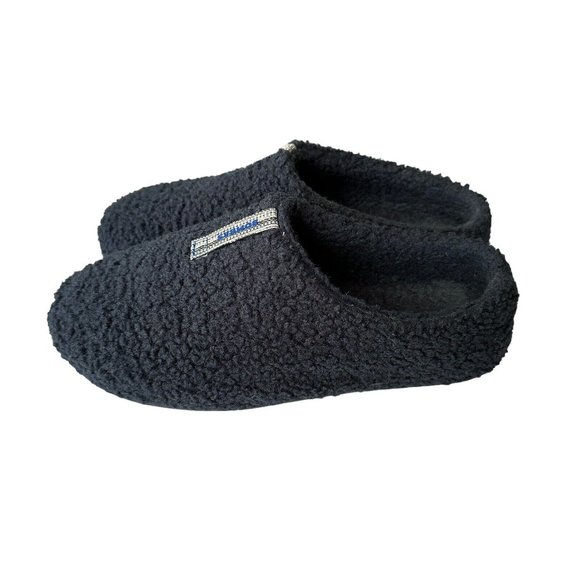 Bombas Shoes Bombas Cushioned Sunday Slippers Navy Blue Sherpa